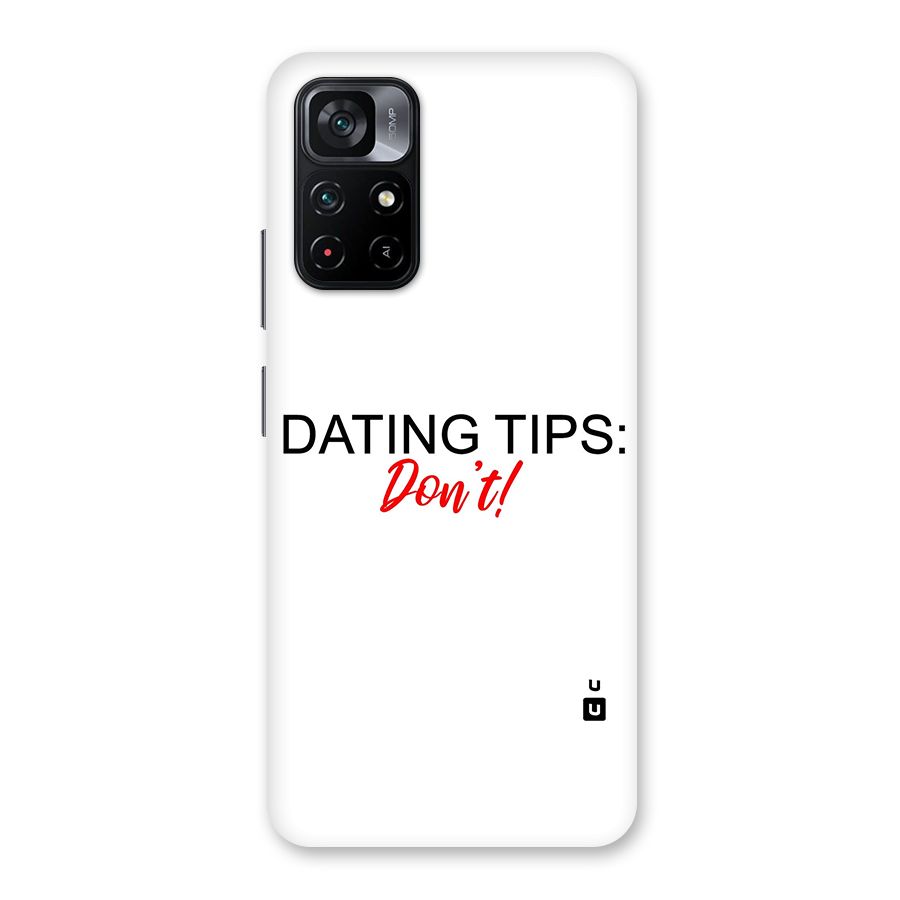 Expert Dating Tip Back Case for Poco M4 Pro 5G