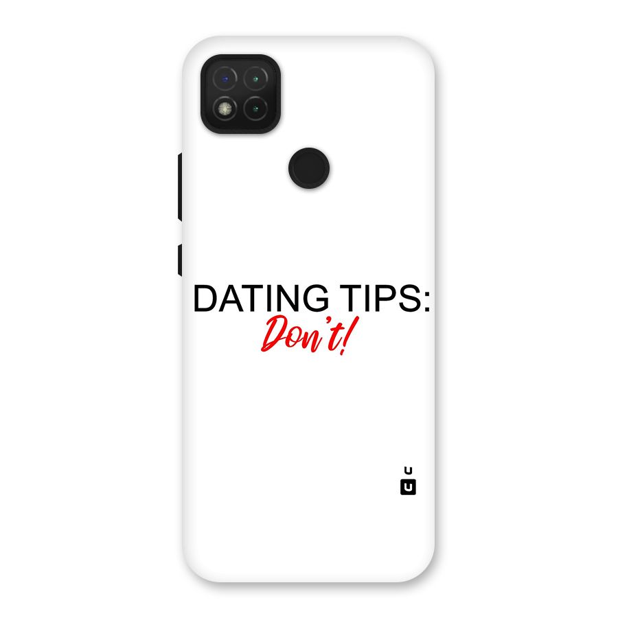 Expert Dating Tip Back Case for Redmi 9 Activ
