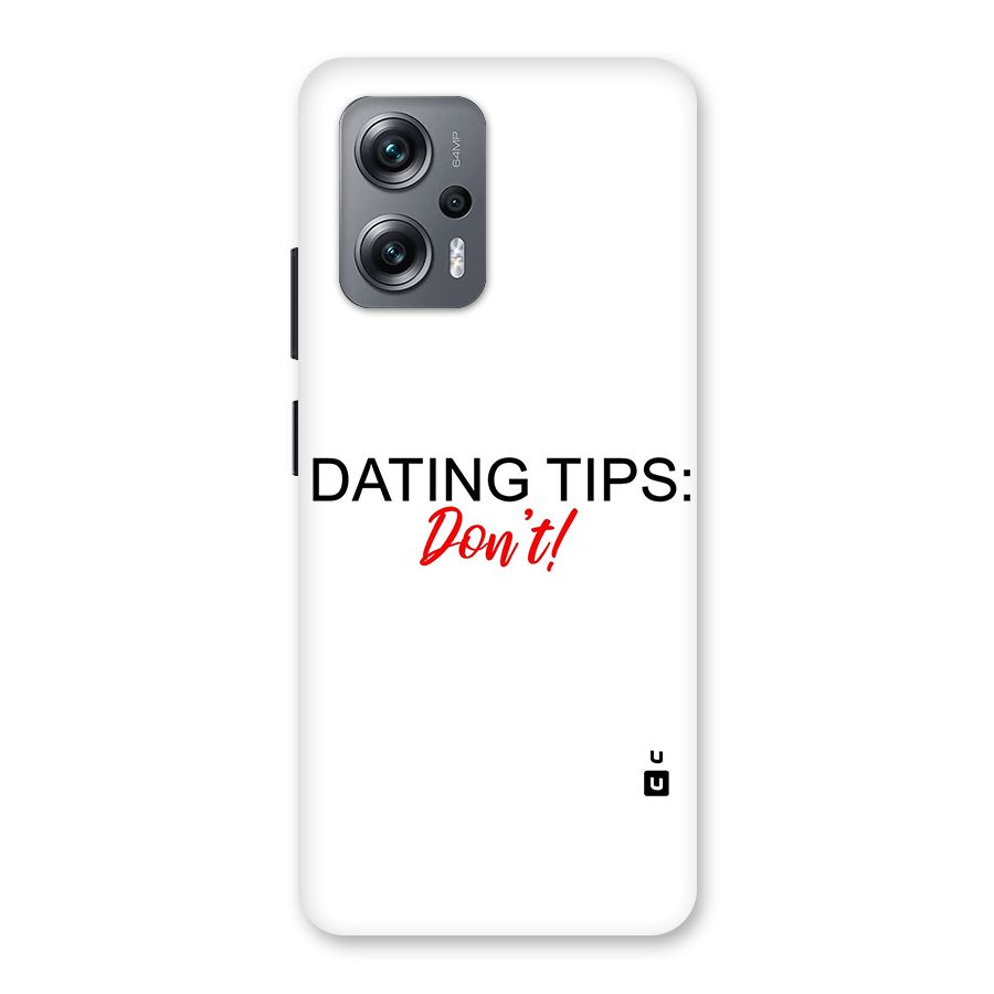 Expert Dating Tip Back Case for Redmi K50i