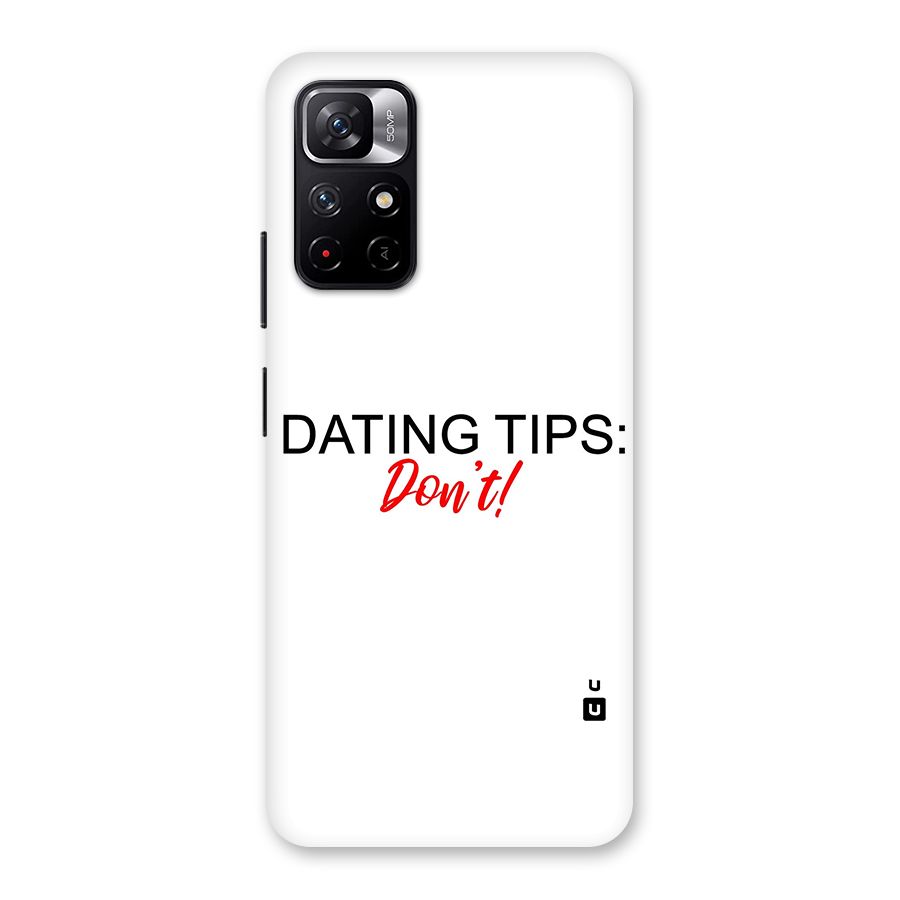Expert Dating Tip Back Case for Redmi Note 11T 5G