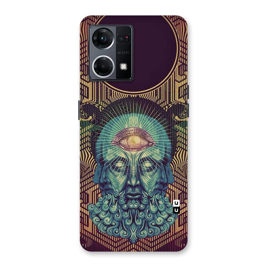 Eye Design Glass Back Case for Oppo F21 Pro 5G