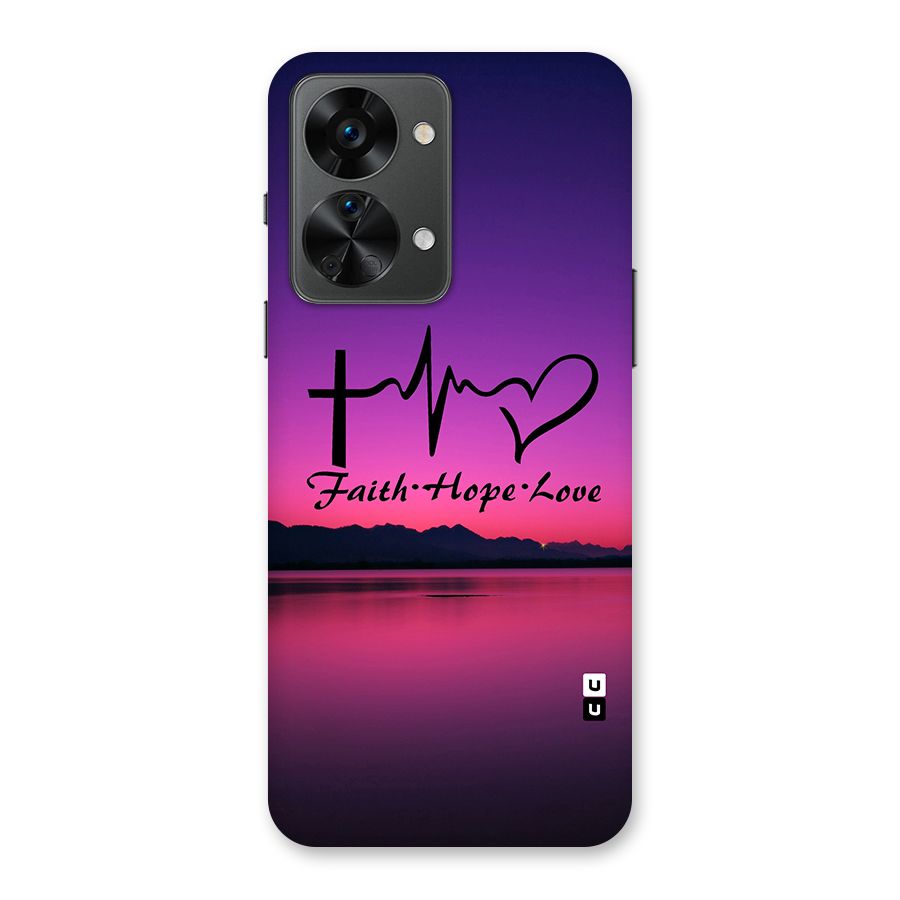 Faith Hope Love Evening Sky Back Case for OnePlus Nord 2T