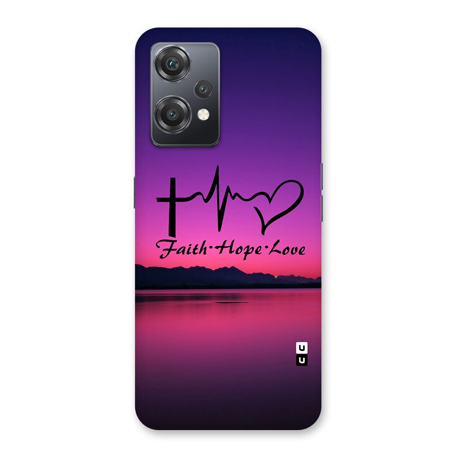 Faith Hope Love Evening Sky Back Case for OnePlus Nord CE 2 Lite 5G