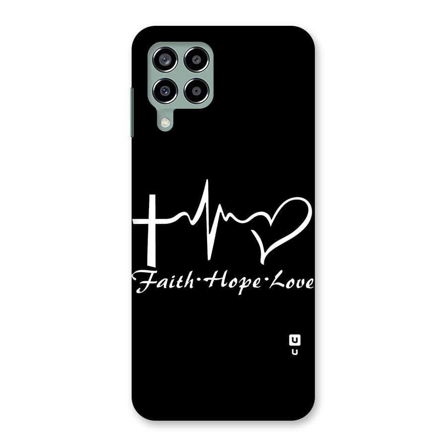 Faith Hope Love Heart Sign Back Case for Galaxy M33