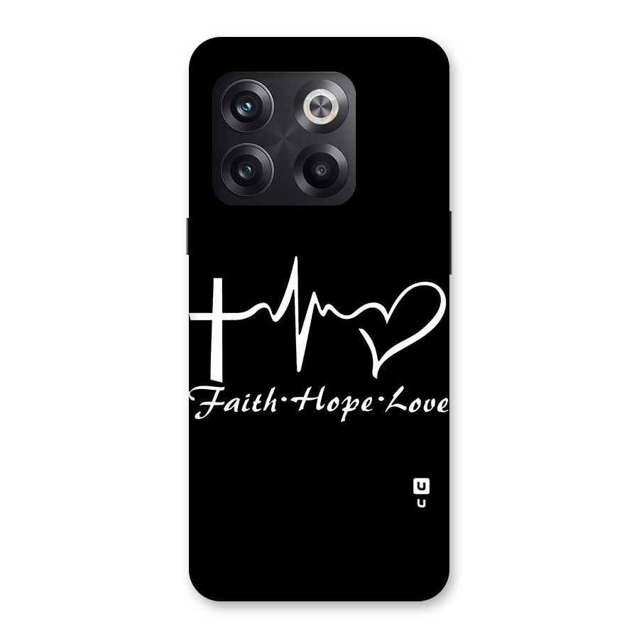 Faith Hope Love Heart Sign Back Case for OnePlus 10T
