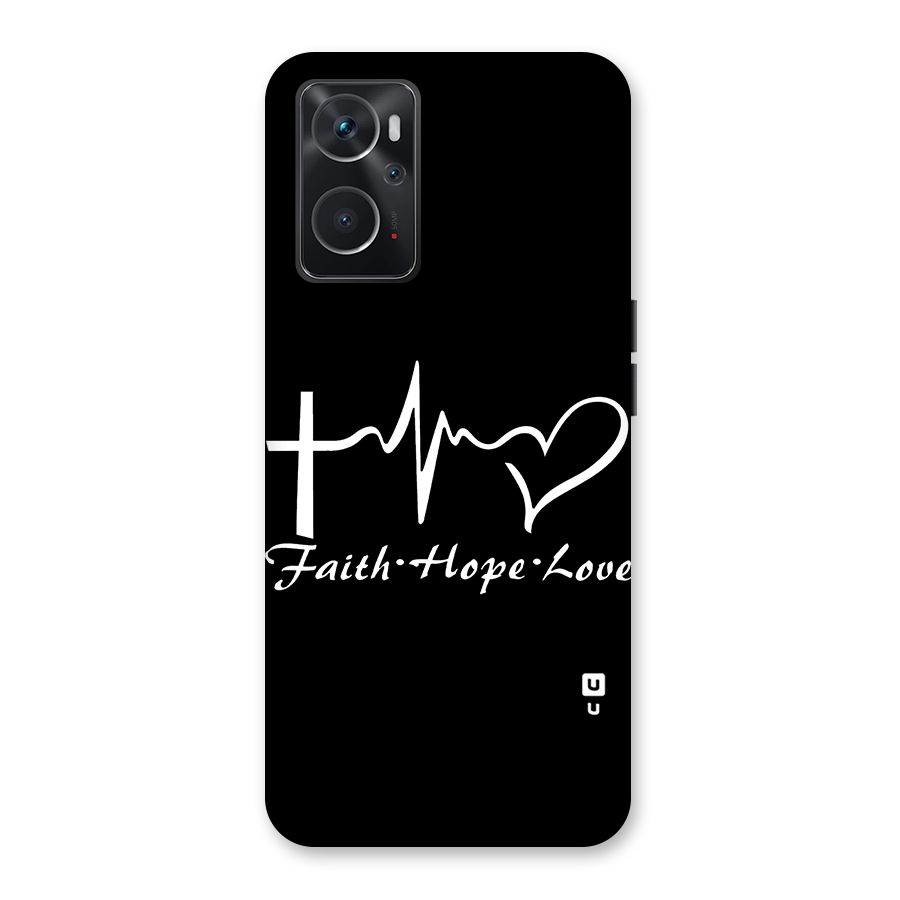 Faith Hope Love Heart Sign Back Case for Oppo K10 4G