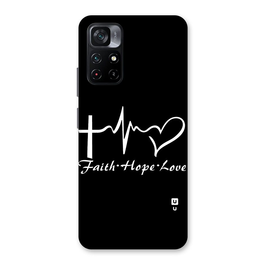 Faith Hope Love Heart Sign Back Case for Poco M4 Pro 5G