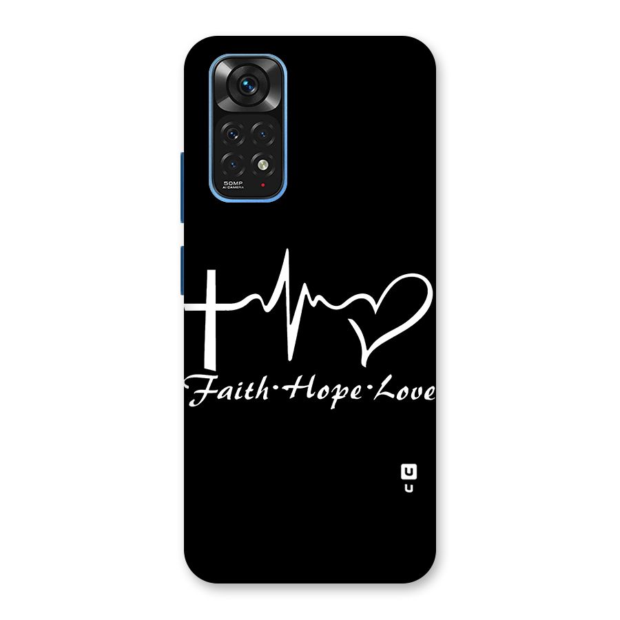 Faith Hope Love Heart Sign Back Case for Redmi Note 11S