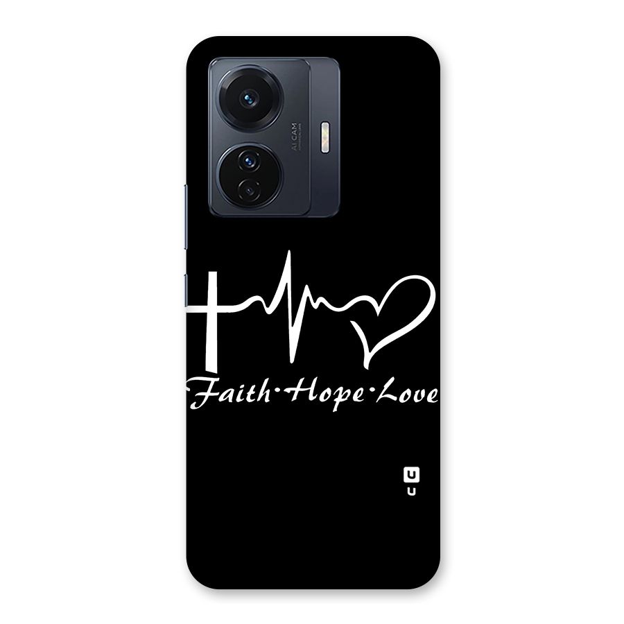 Faith Hope Love Heart Sign Back Case for Vivo T1 Pro