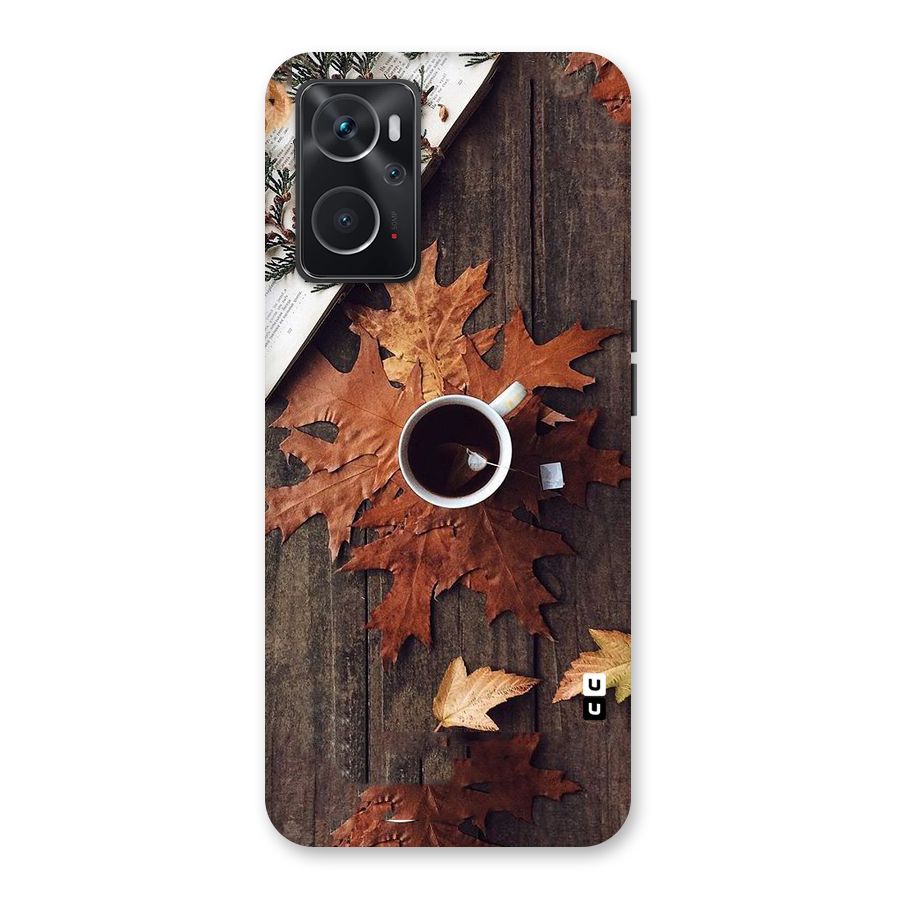 Fall Leaf Coffee Back Case for Oppo K10 4G