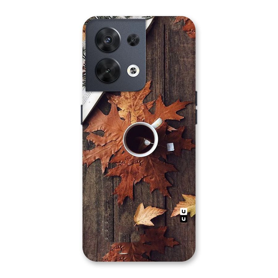 Fall Leaf Coffee Back Case for Oppo Reno8 5G