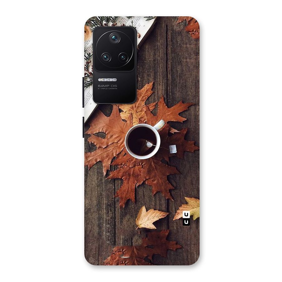 Fall Leaf Coffee Back Case for Poco F4 5G