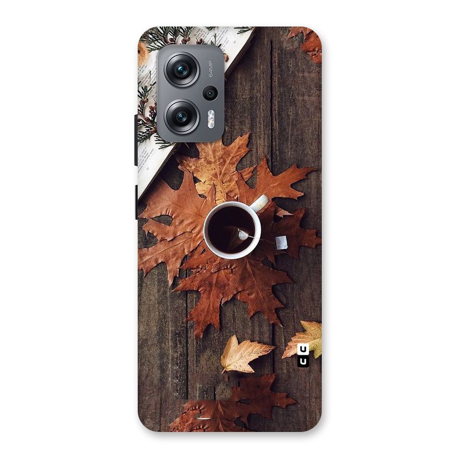 Fall Leaf Coffee Back Case for Redmi K50i