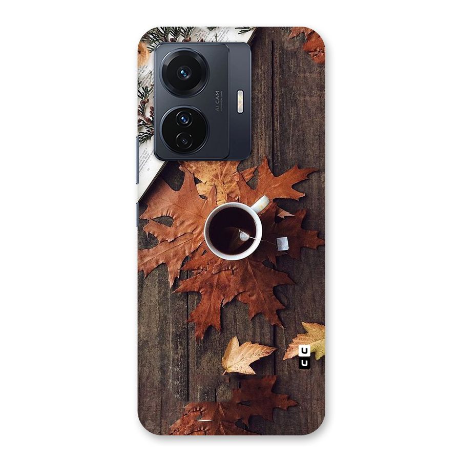 Fall Leaf Coffee Back Case for Vivo T1 Pro