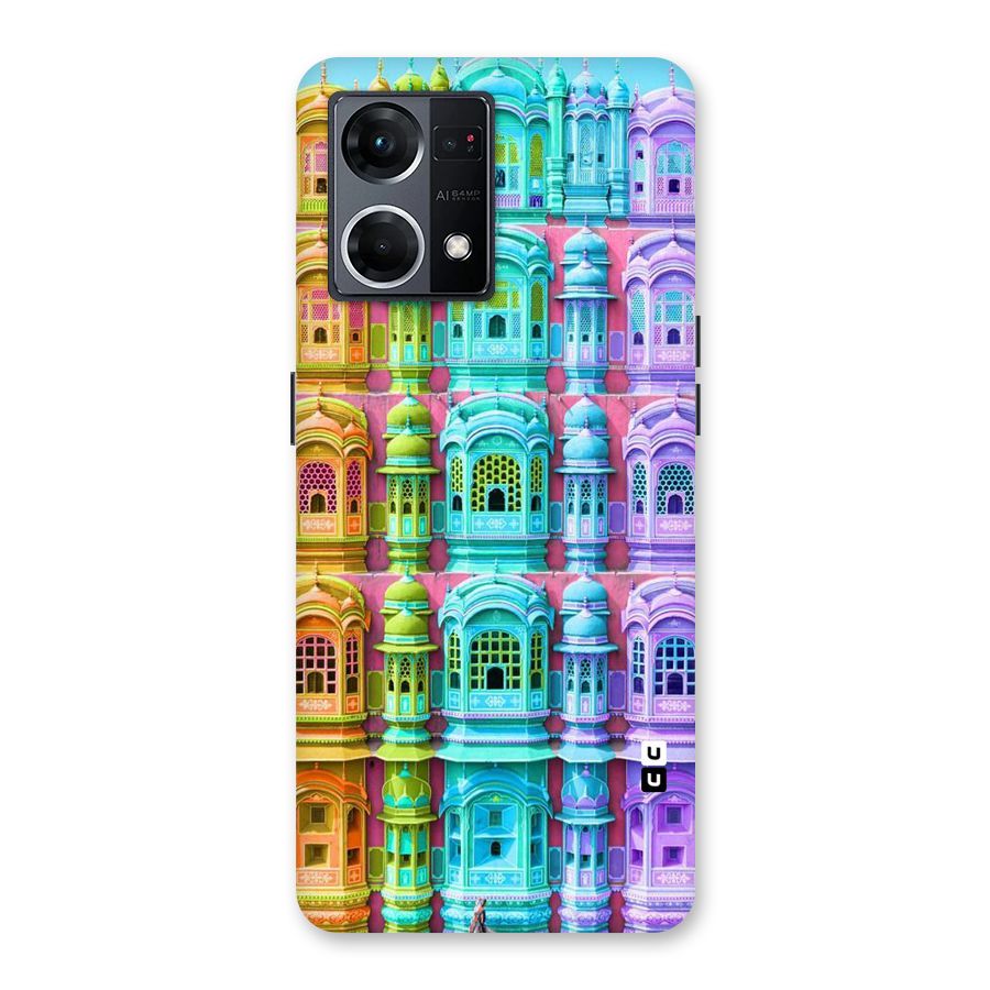 Fancy Architecture Glass Back Case for Oppo F21 Pro 5G