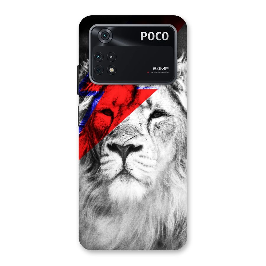 Fearless Lion Back Case for Poco M4 Pro 4G