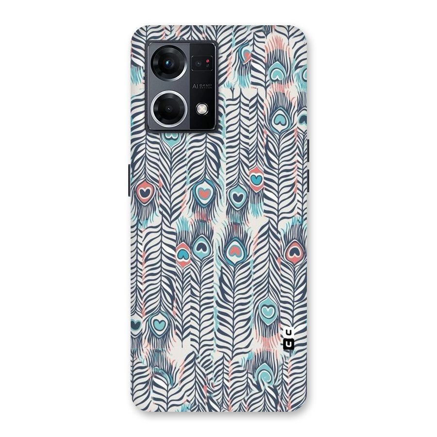 Feather Art Glass Back Case for Oppo F21 Pro 5G