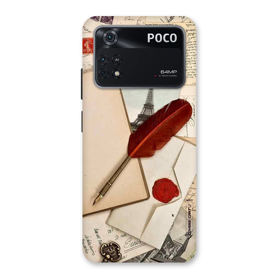 Feather Beauty Back Case for Poco M4 Pro 4G
