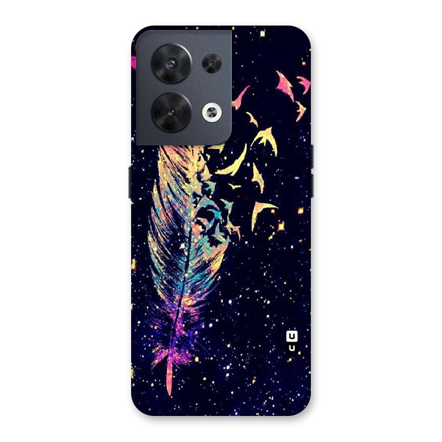 Feather Bird Fly Back Case for Oppo Reno8 5G