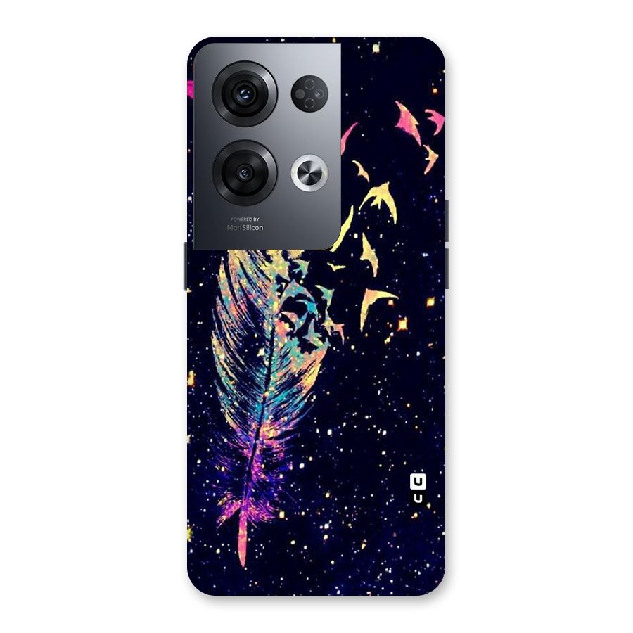 Feather Bird Fly Back Case for Oppo Reno8 Pro 5G