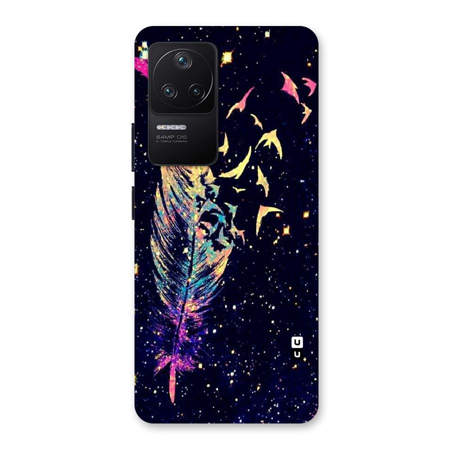 Feather Bird Fly Back Case for Poco F4 5G