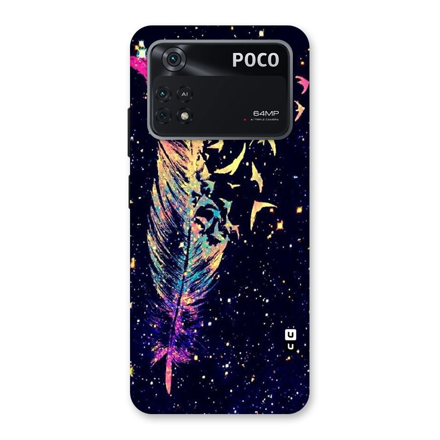 Feather Bird Fly Back Case for Poco M4 Pro 4G
