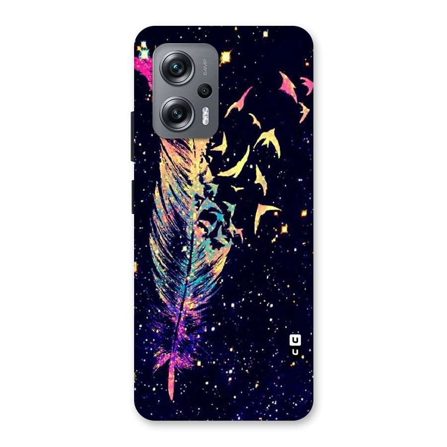 Feather Bird Fly Back Case for Redmi K50i