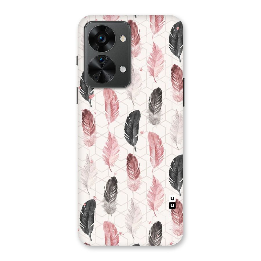 Feather Line Pattern Back Case for OnePlus Nord 2T