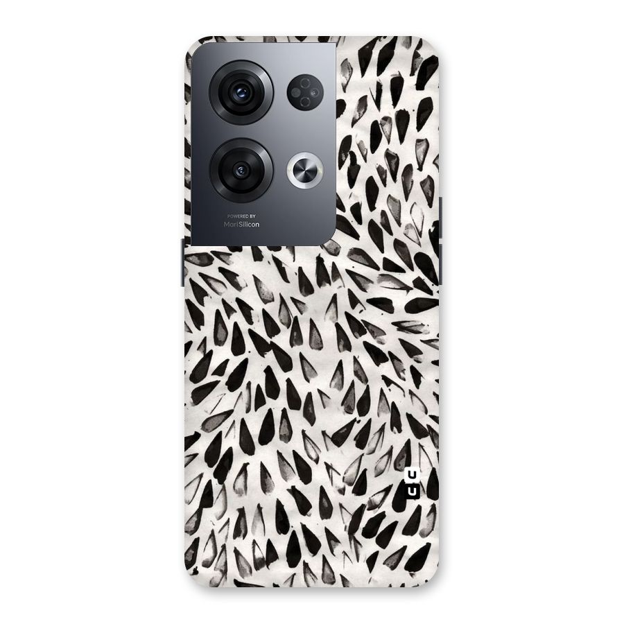 Feather Pattern Colorless Back Case for Oppo Reno8 Pro 5G