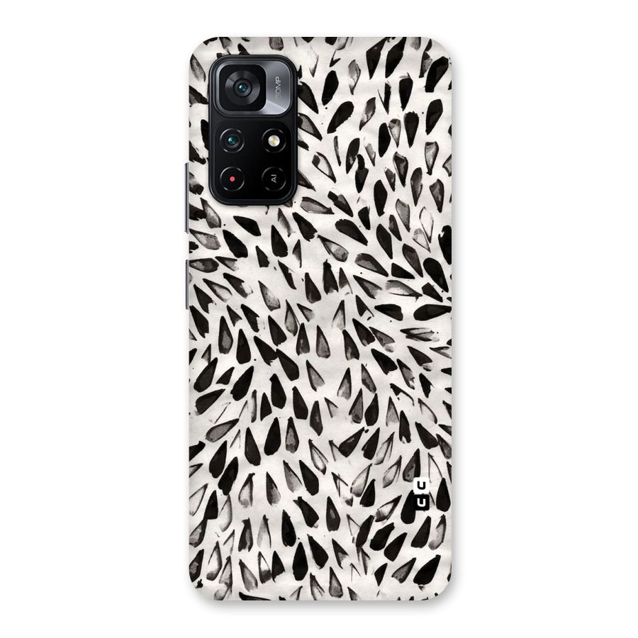Feather Pattern Colorless Back Case for Poco M4 Pro 5G