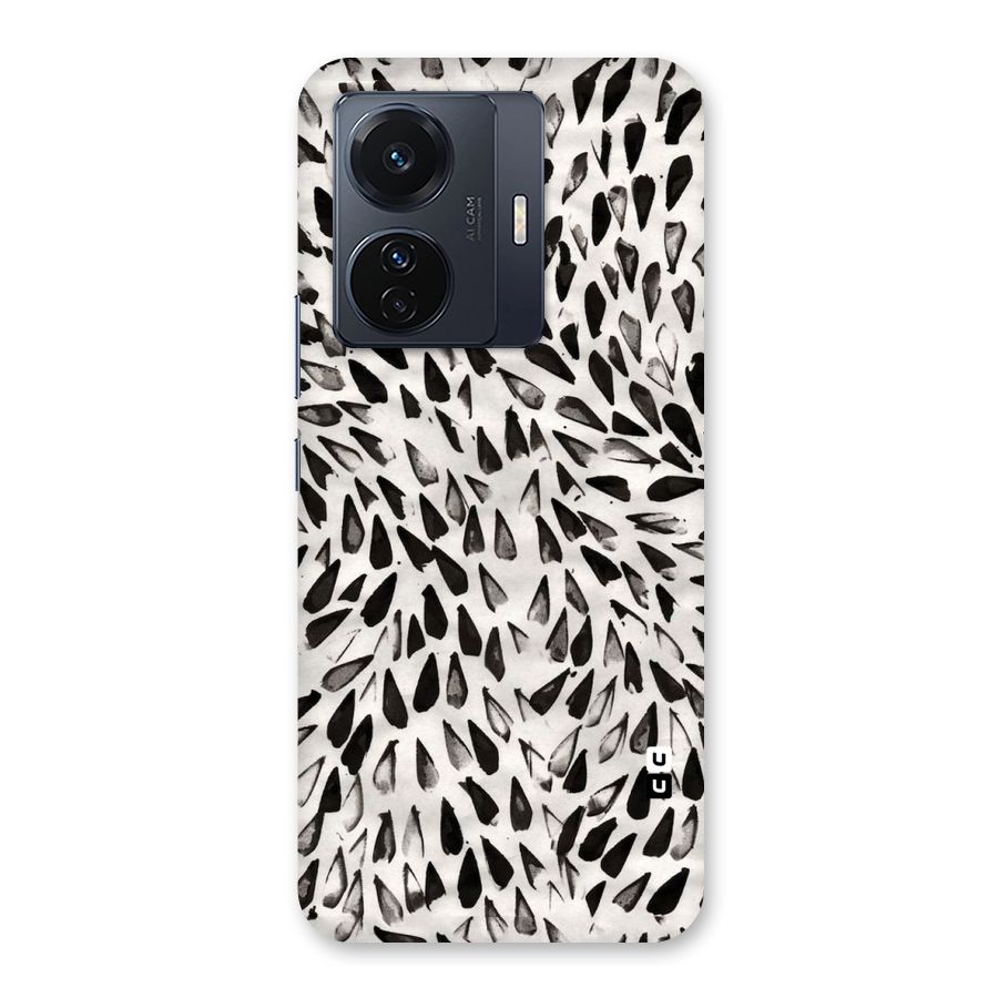 Feather Pattern Colorless Back Case for Vivo T1 Pro