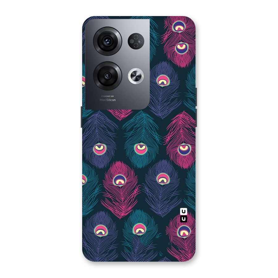 Feathers Patterns Back Case for Oppo Reno8 Pro 5G