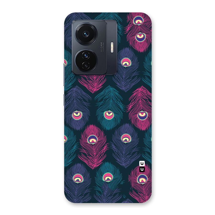 Feathers Patterns Back Case for Vivo T1 Pro