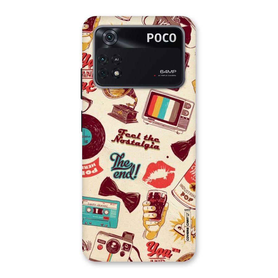 Feel The Nostalgia Back Case for Poco M4 Pro 4G