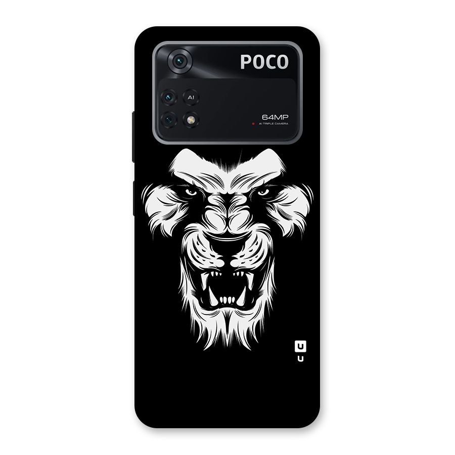 Fierce Lion Digital Art Back Case for Poco M4 Pro 4G