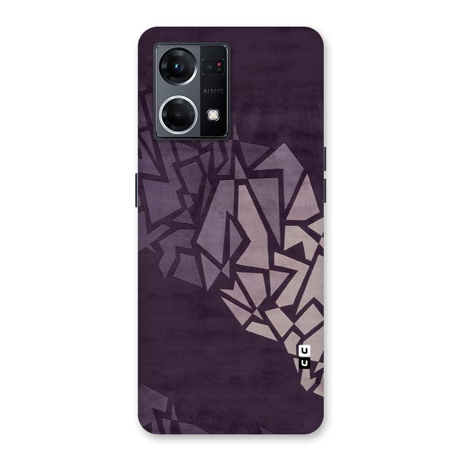 Fine Abstract Glass Back Case for Oppo F21 Pro 5G