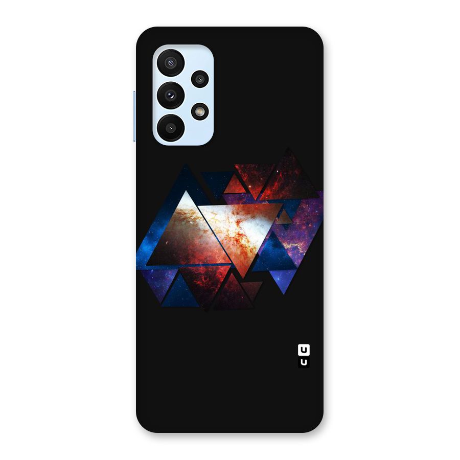 Fire Galaxy Triangles Back Case for Galaxy A23