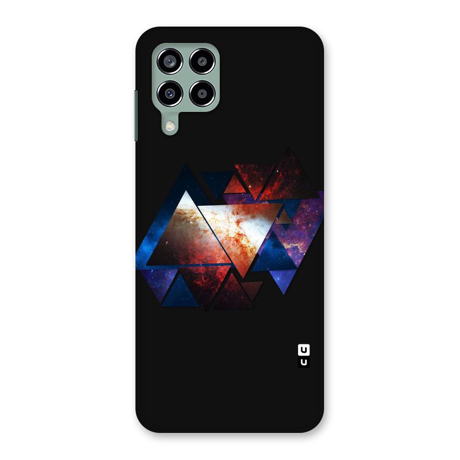 Fire Galaxy Triangles Back Case for Galaxy M33