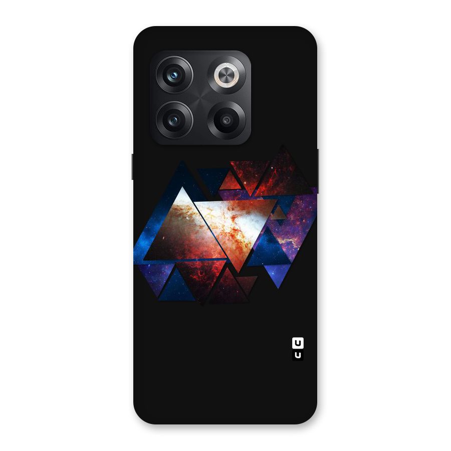 Fire Galaxy Triangles Back Case for OnePlus 10T