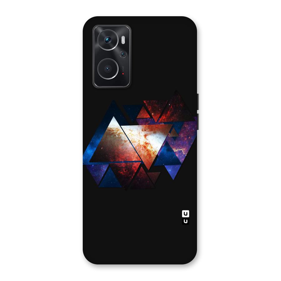 Fire Galaxy Triangles Back Case for Oppo K10 4G