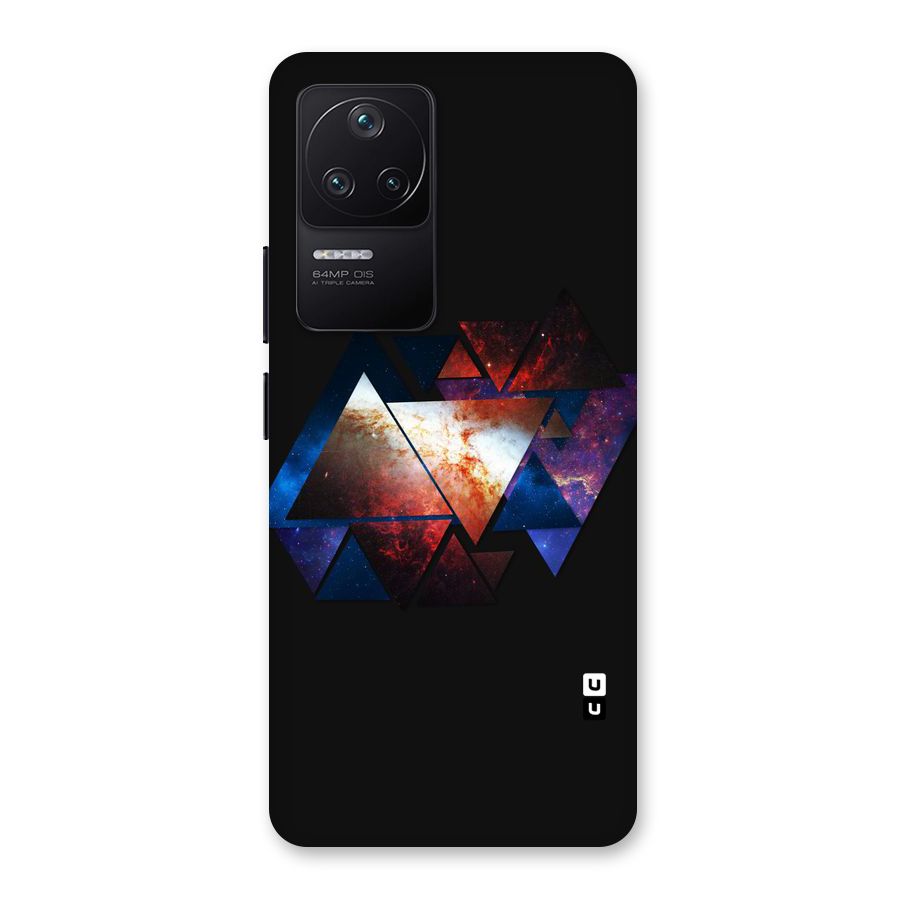 Fire Galaxy Triangles Back Case for Poco F4 5G