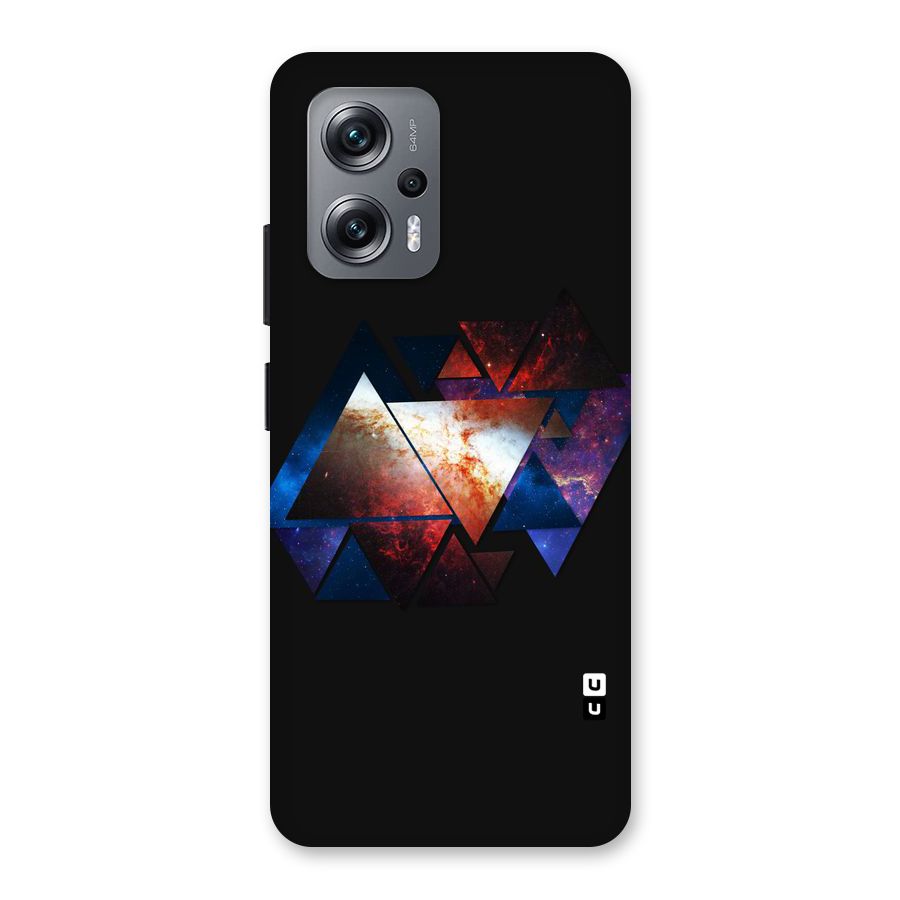 Fire Galaxy Triangles Back Case for Redmi K50i