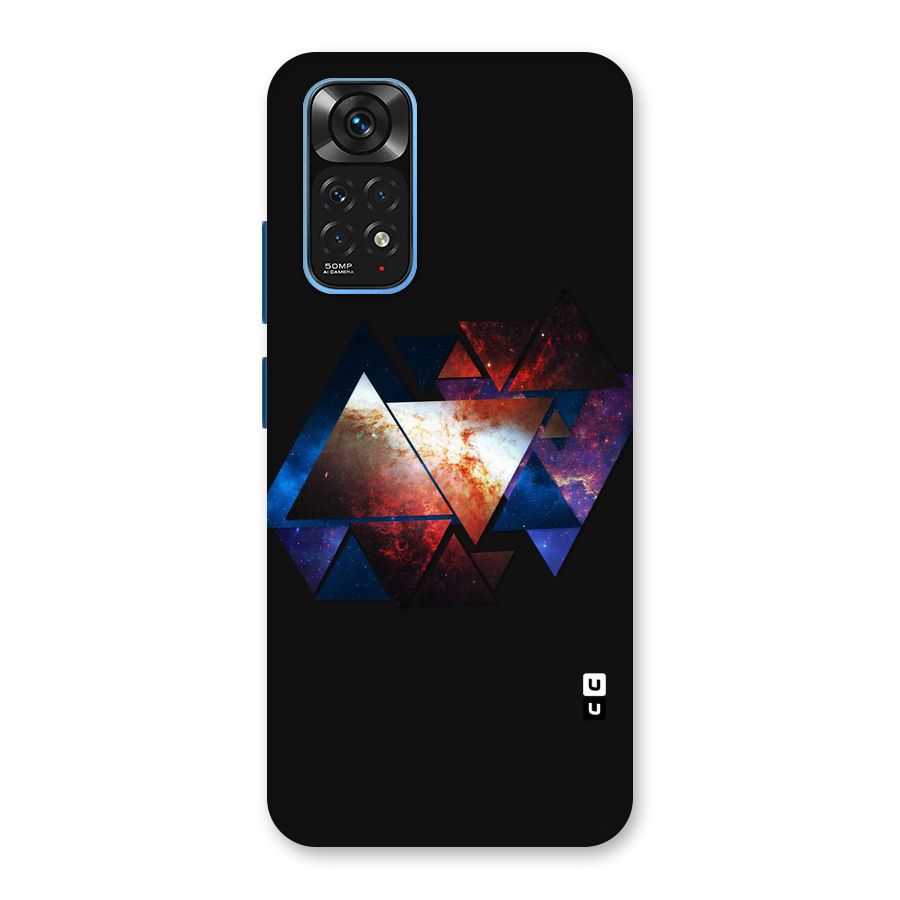 Fire Galaxy Triangles Back Case for Redmi Note 11S