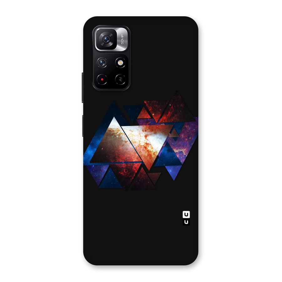 Fire Galaxy Triangles Back Case for Redmi Note 11T 5G