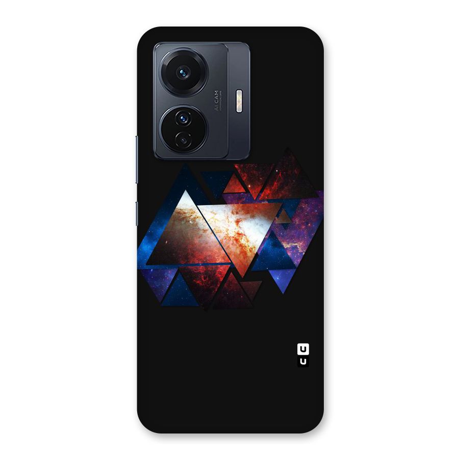 Fire Galaxy Triangles Back Case for Vivo T1 Pro