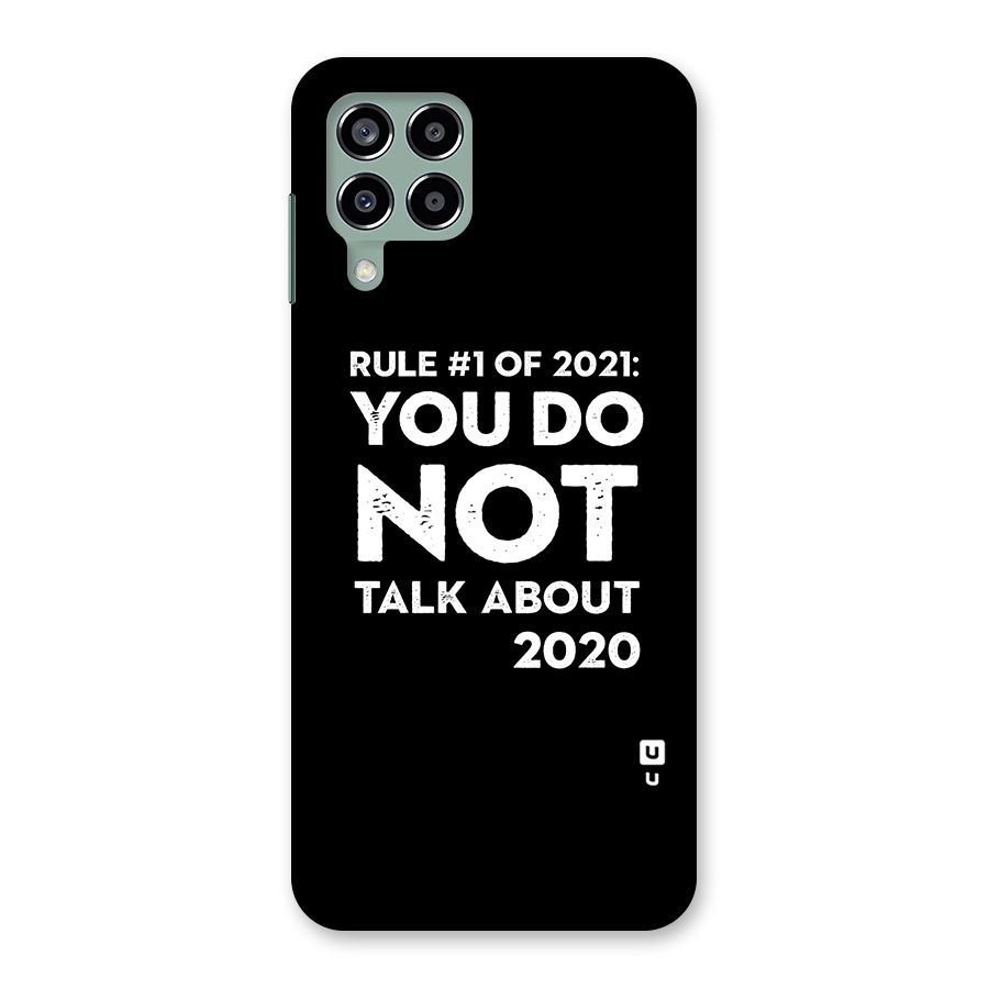 First Rule of 2021 Back Case for Galaxy M33