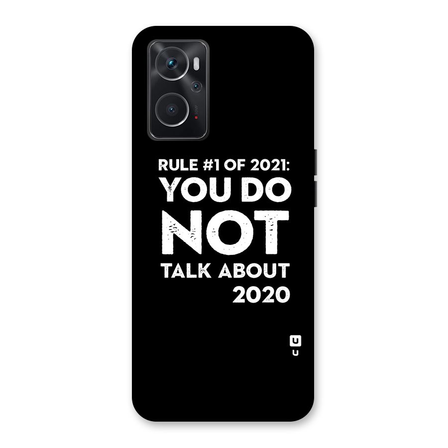 First Rule of 2021 Back Case for Oppo K10 4G