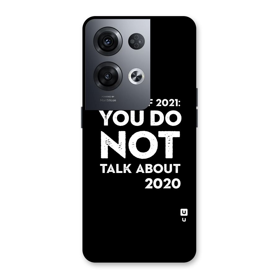 First Rule of 2021 Back Case for Oppo Reno8 Pro 5G