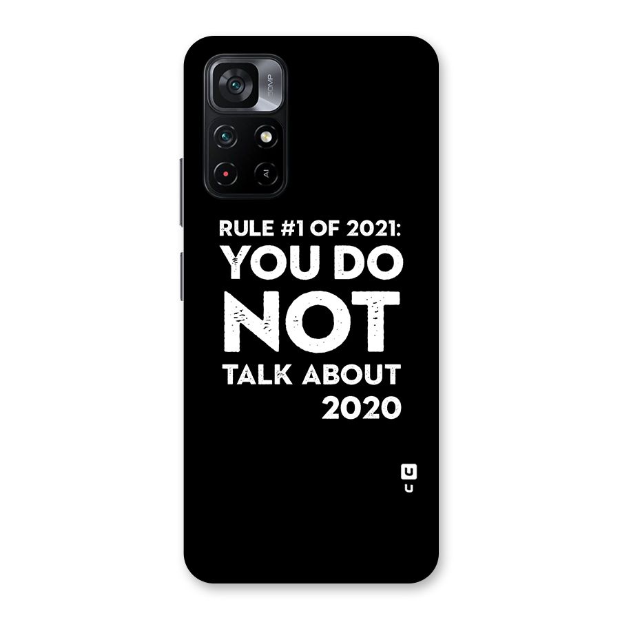 First Rule of 2021 Back Case for Poco M4 Pro 5G