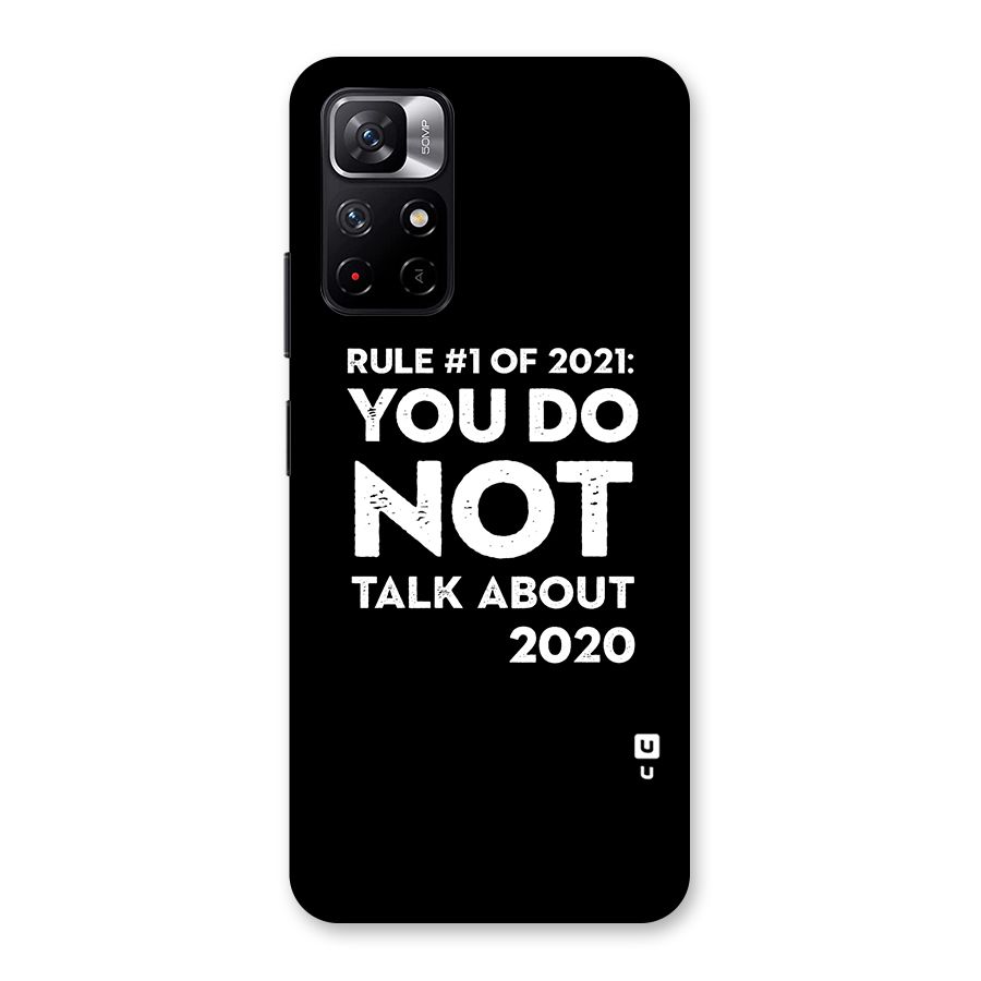 First Rule of 2021 Back Case for Redmi Note 11T 5G